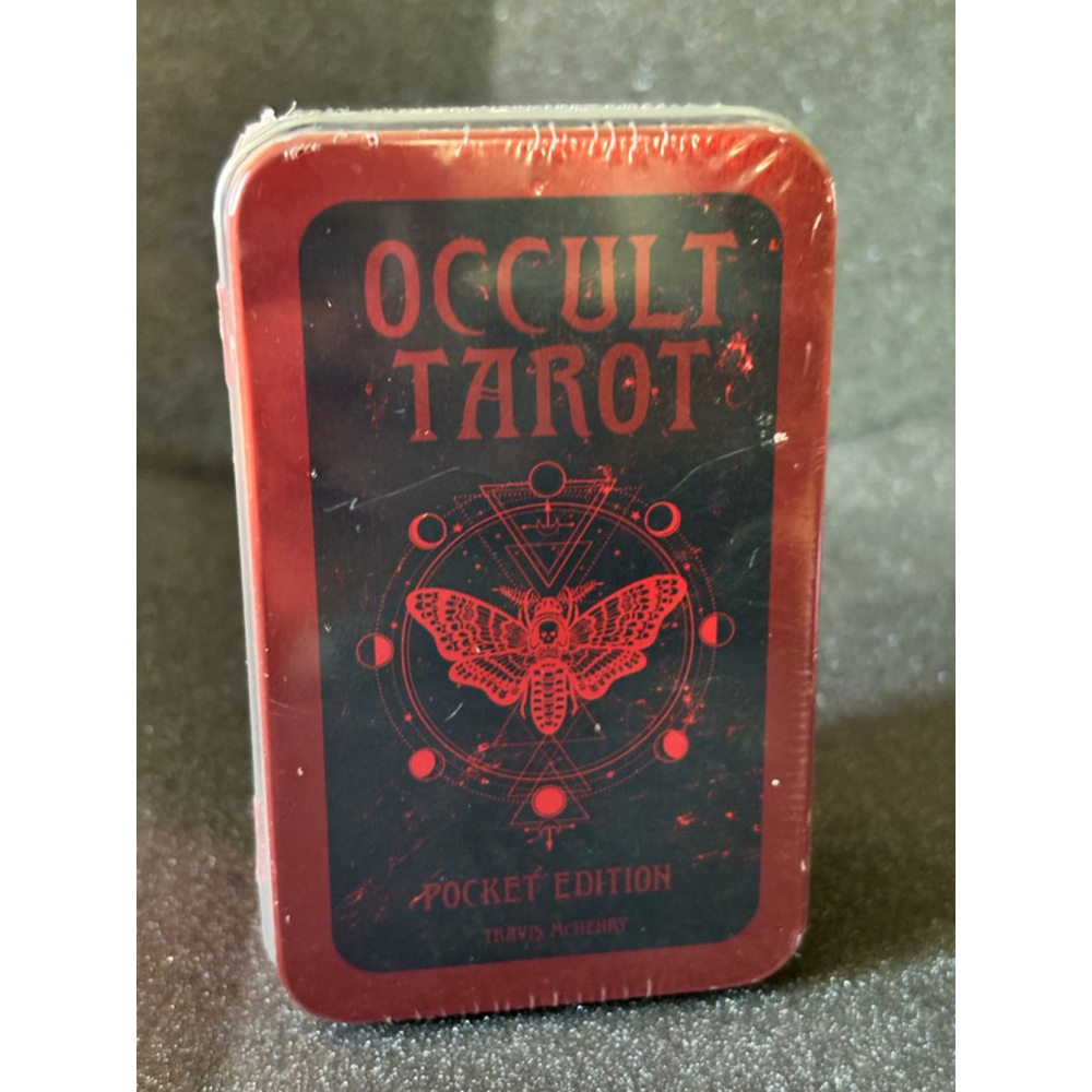 Rockpool Occult Tarot Pocket Edition Card Game One Size Red Black